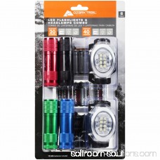 Ozark Trail® Outdoor Equipment LED Flashlights & Headlamps Combo with Batteries Variety Pack 6 pc Carded Pack 552941426